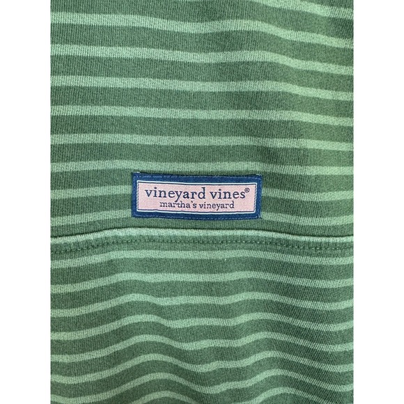 Vineyard Vines Pullover Mens Medium Green Sweater Snap Mock Casual Outdoor - Picture 5 of 14